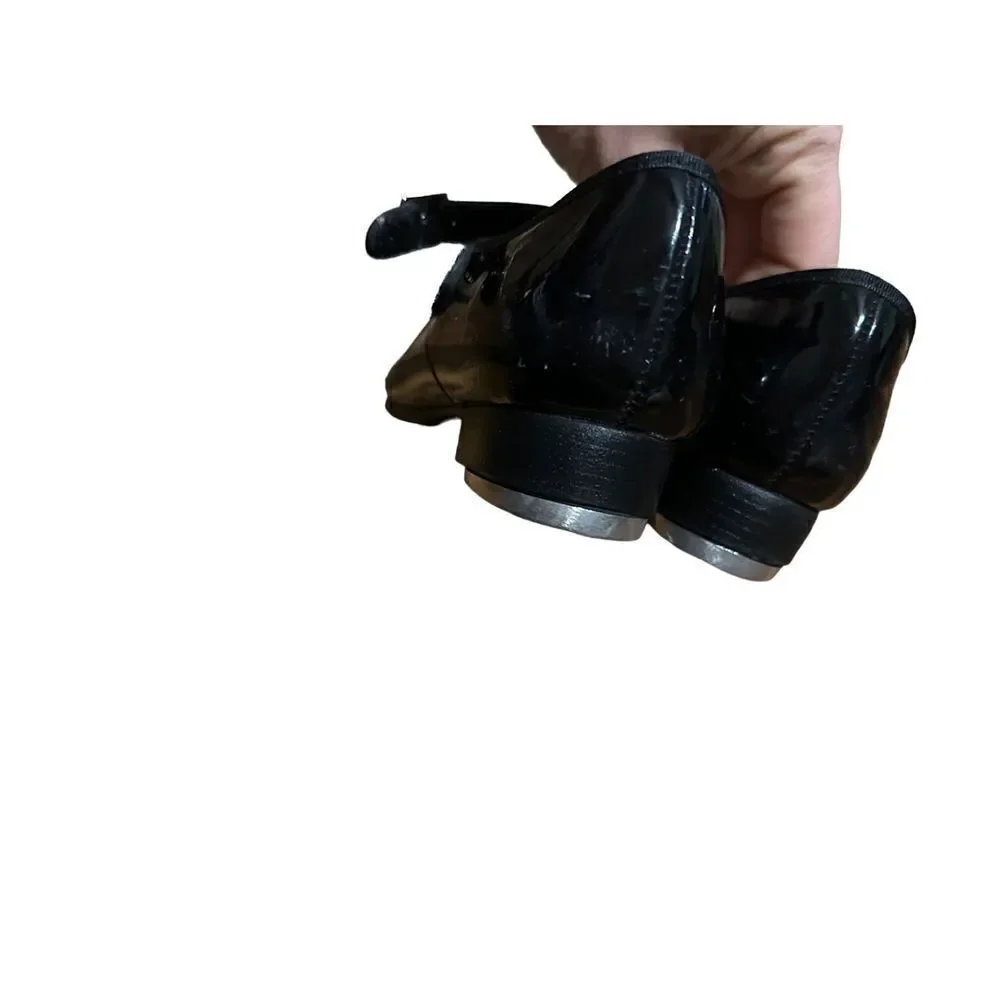 Capezio‎ girls black tap shoes sz 2M